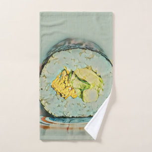 Sushi gift for food lovers hand towel