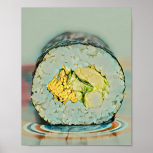 Sushi gift for food lovers poster
