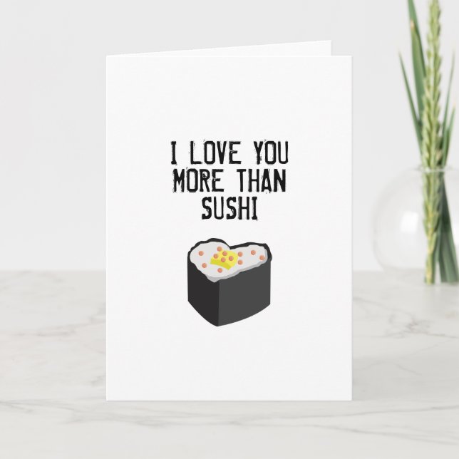 SUSHI GREETING CARD (Front)