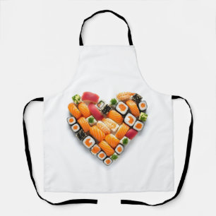 Sushi heart apron