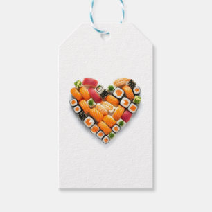 Sushi heart gift tags