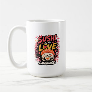 Sushi Is My Love Language –Cute Kawaii Sushi Coffee Mug