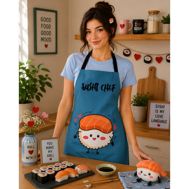 Sushi Is My Valentine  Apron (Creator Uploaded)