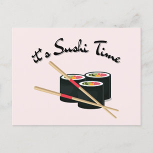 Sushi Is My Valentine Postcard