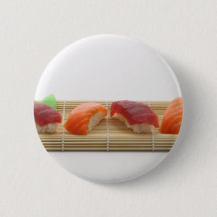 Sushi Japanese Delicious Asian Food Yummy 6 Cm Round Badge