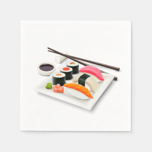 Sushi Japanese dinner party Napkin
