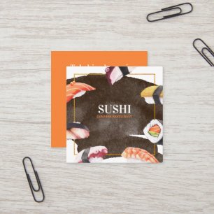 Sushi Japanese Food Business Card