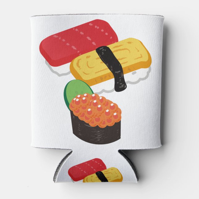Sushi Japanese Food Can Cooler (Front)