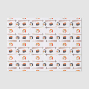 Sushi Japanese Food Pattern Tissue Paper