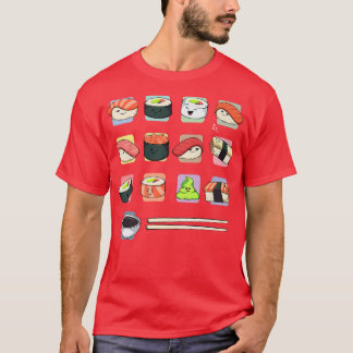 Sushi Japanese Foodie Lover Asia Fan Enjoy Food Gy T-Shirt