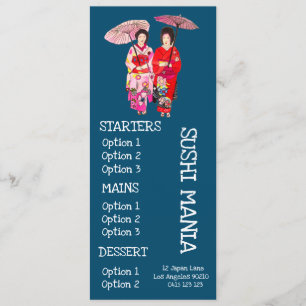 Sushi Japanese restaurant sushi dinner menu