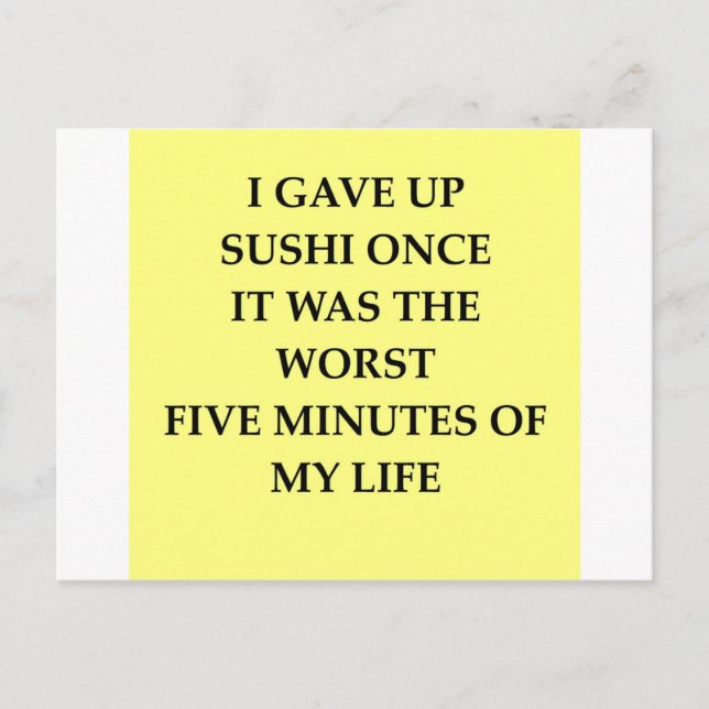 SUSHI.jpg Postcard (Front)