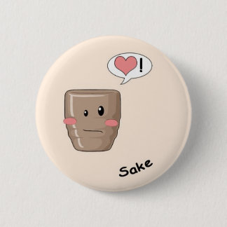 Sushi kawaii 6 cm round badge