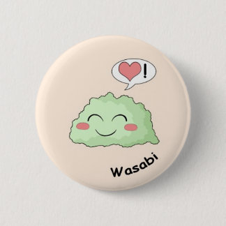 Sushi kawaii 6 cm round badge