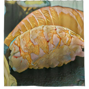 Sushi lover gift shower curtain