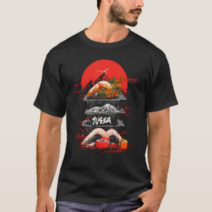 Sushi Lover Japanese Food Sashimi Art Foodie Graph T-Shirt