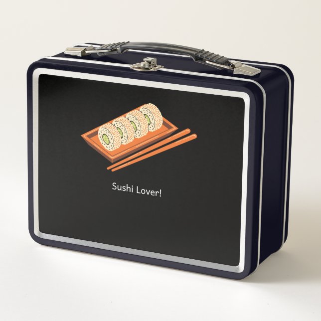 Sushi Lover Metal Lunch Box (Front)