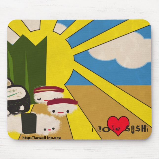 Sushi Lover Mouse Mat (Front)