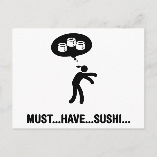 Sushi Lover Postcard (Front)