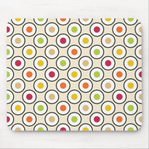 Sushi Maki Polka Dots Mouse Mat