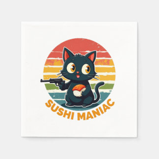 Sushi maniac napkin