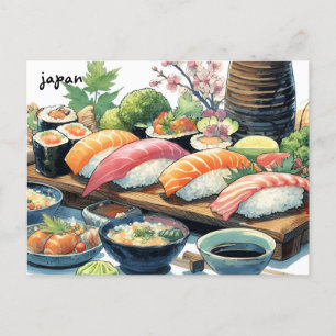 sushi mass mailing japanese postcards