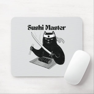sushi master, sushi cat mouse mat