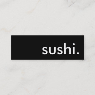 sushi. mini business card