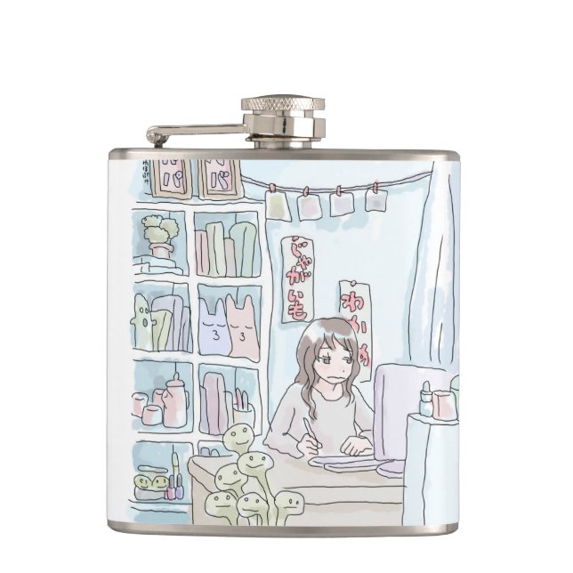 SUSHI MISCELLANEOUS SHELF HIP FLASK (Front)