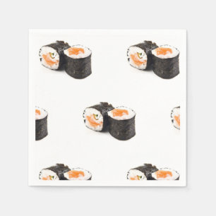 Sushi Napkin, Foodie Party Supplies Napkin