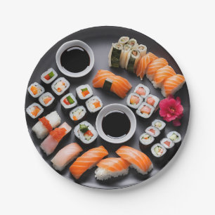 Sushi Night Paper Party Plates