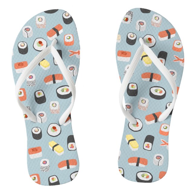Sushi Nigiri Maki Roll Flip Flops (Footbed)