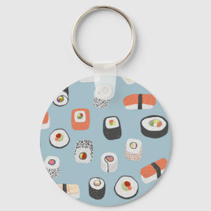 Sushi Nigiri Maki Roll Key Ring
