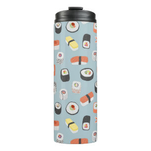 Sushi Nigiri Maki Roll Pattern Thermal Tumbler