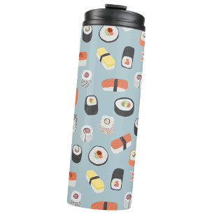 Sushi Nigiri Maki Roll Pattern Thermal Tumbler