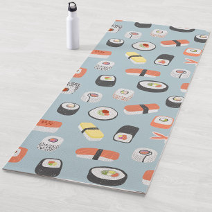 Sushi Nigiri Maki Roll Patterned Yoga Mat