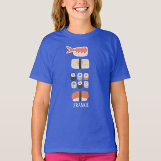Sushi Nigiri Sashimi Maki Roll Name T-Shirt