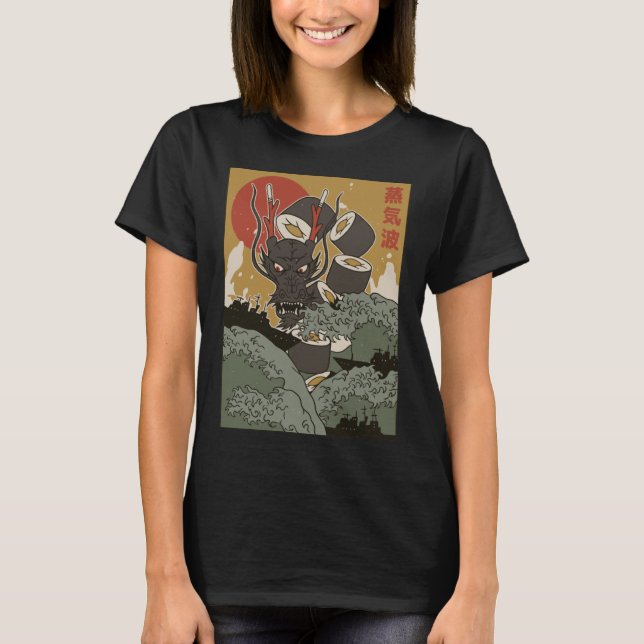 Sushi Ocean Dragon T-Shirt (Front)