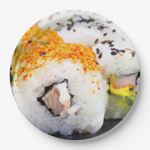 Sushi on a plate