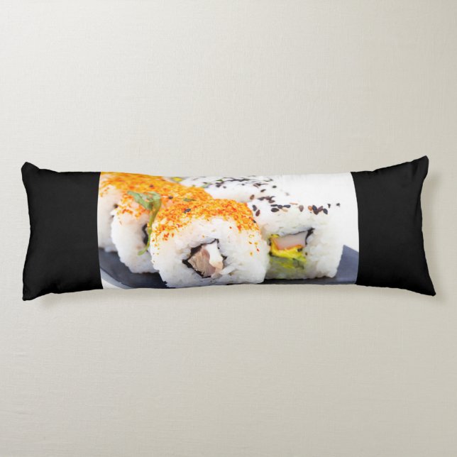 Sushi on a plate body cushion (Back)