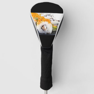 Sushi on a plate golf head cover
