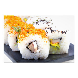 Sushi on a plate photo print