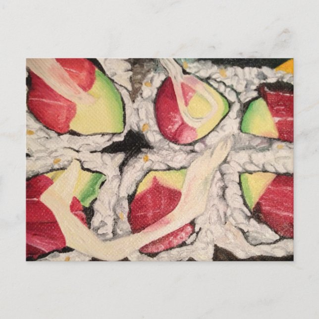 Sushi Painting Postcard (Front)