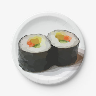 Sushi Paper Plates