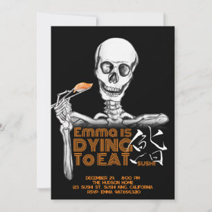 SUSHI party invitation cards