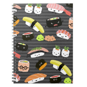 Sushi Party - Sushi Rolls, Sashimi, Wasabi, Ginger Notebook