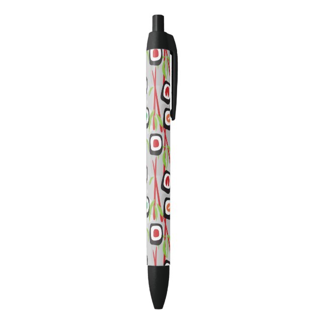 Sushi Pattern Black Ink Pen (Bottom (Vertical))