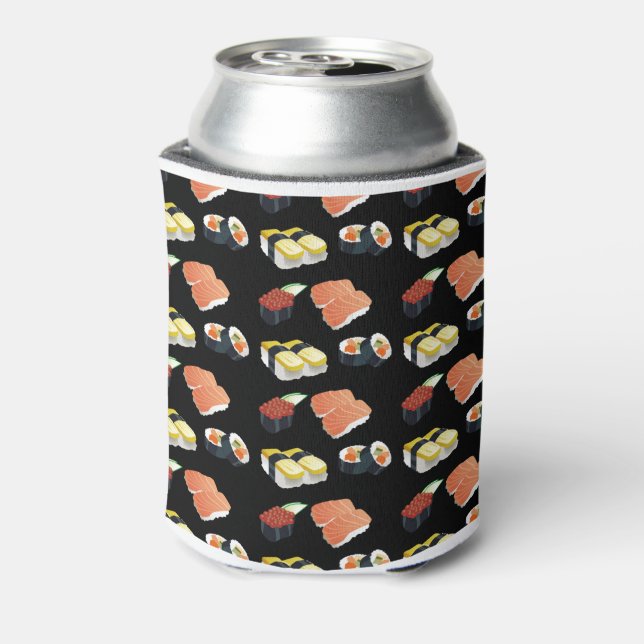 Sushi pattern can cooler (Can Back)