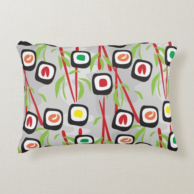 Sushi Pattern Decorative Cushion (Front)
