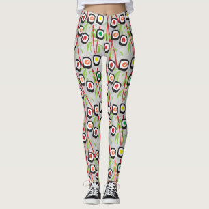 Sushi Pattern Leggings